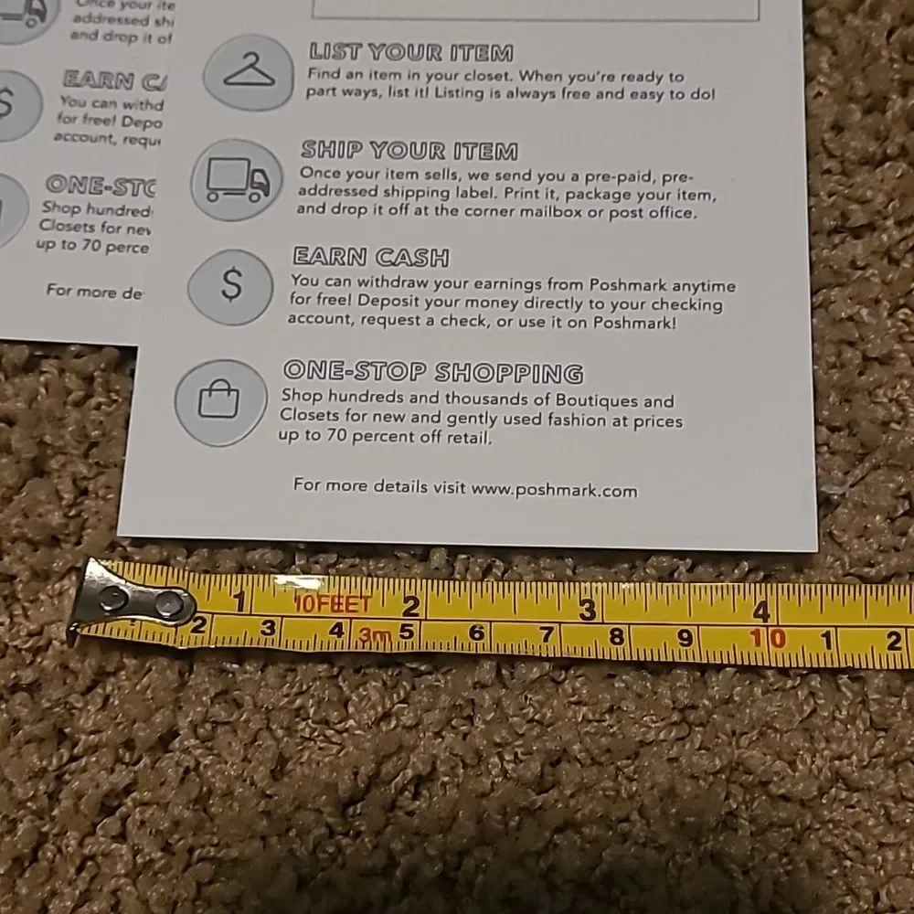 Small Business Poshmark Essentials Cards MARKETING THICK swag postcards